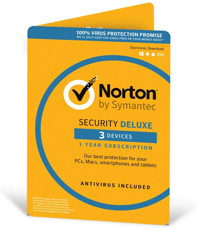 Norton Security Deluxe 3 Devices 1 Year Subscription
