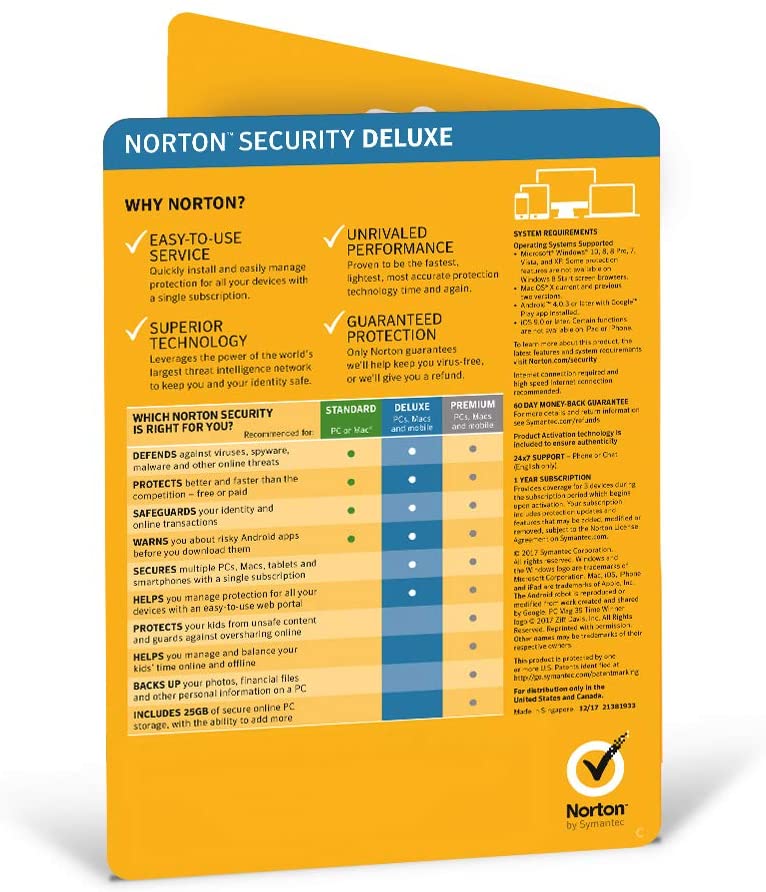 Norton Security Deluxe 3 Devices 1 Year Subscription - Image 3