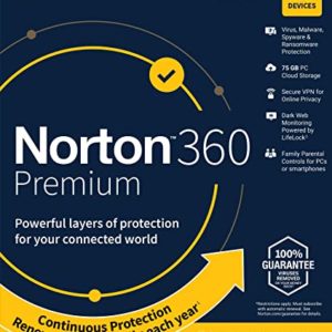 Norton 360 Premium 10 Devices 1 Year Subscription
