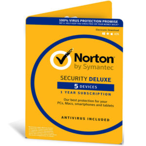 Norton Security Deluxe 5 Devices  1 Year Subscription