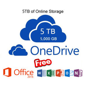 One Drive Storage LIFETIME 5TeraByte ( 5TB)